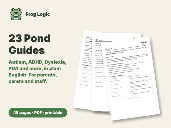 Autism, ADHD, Dyslexia & PDA Parent Guides