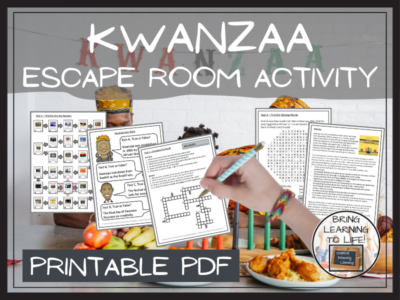 Kwanzaa Escape Room Activity