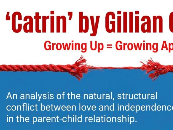 Catrin by Gillian Clarke | Conflict Poetry Anthology | GCSE Poem