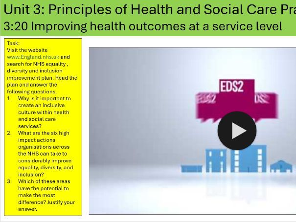 AAQ Health and Social Care - Unit 3 - Complete Aim C