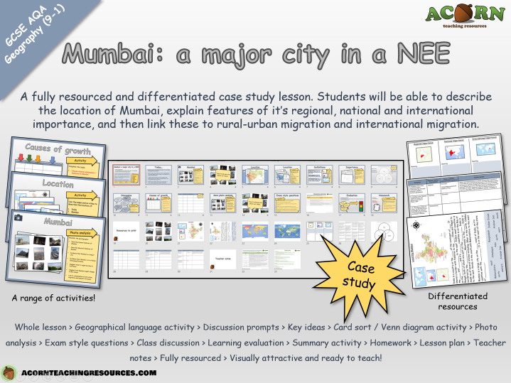 Urban issues and challenges - Mumbai (location and importance)