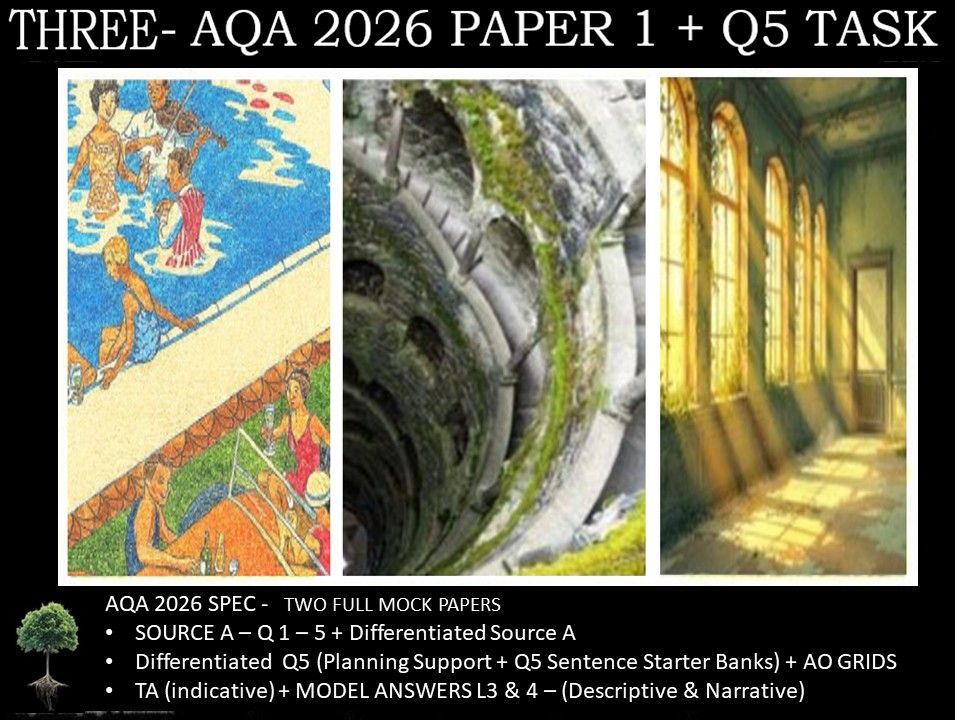 THREE - PAPER 1 | 2026 FULL MOCKS | Q5 TASKS