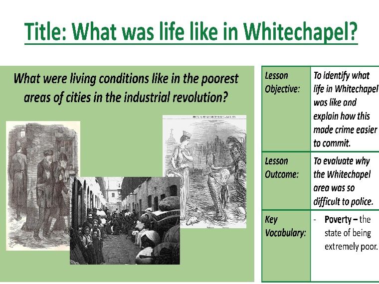 Whitechapel Murders 1888 - KS3 lesson pack