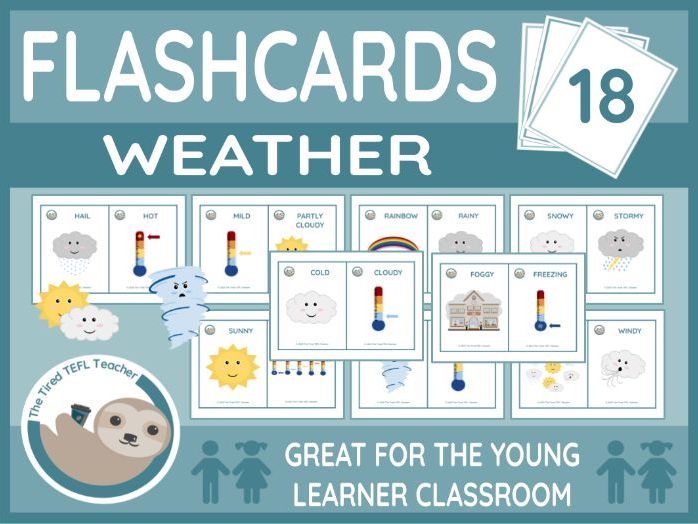 ESL Weather Flashcards