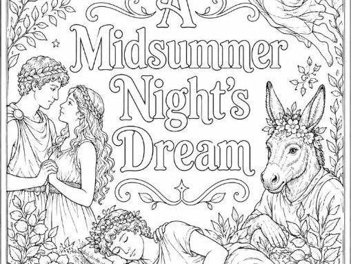 Shakespeare's A Midsummer Night's Dream Mindful Coloring Sheet