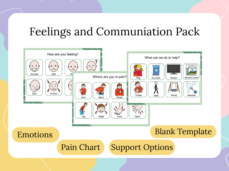 Feelings and Pain Communication Pack