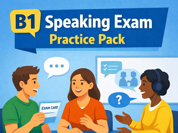 B1 Speaking Exam Practice Pack – Part 1–4 Tasks, Discussion, Role‑Play & Exam Skills