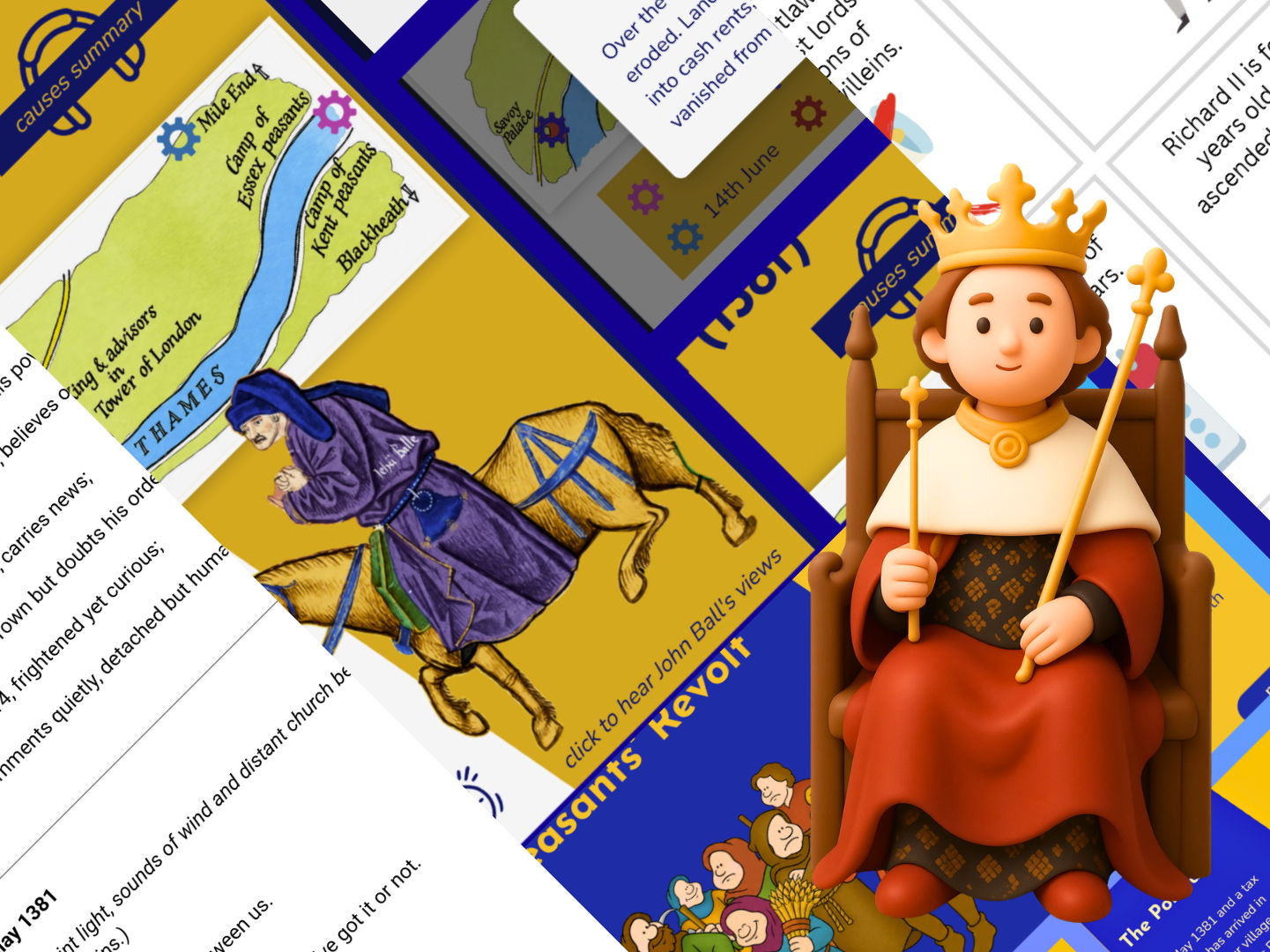 Common Entrance Medieval Realms/GCSE History - The Peasants' Revolt - Resource Bundle
