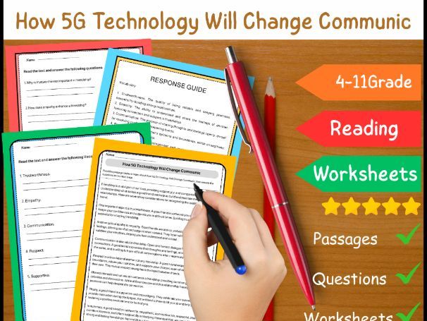 How 5G Technology Will Change Communication – Reading Comprehension Worksheet