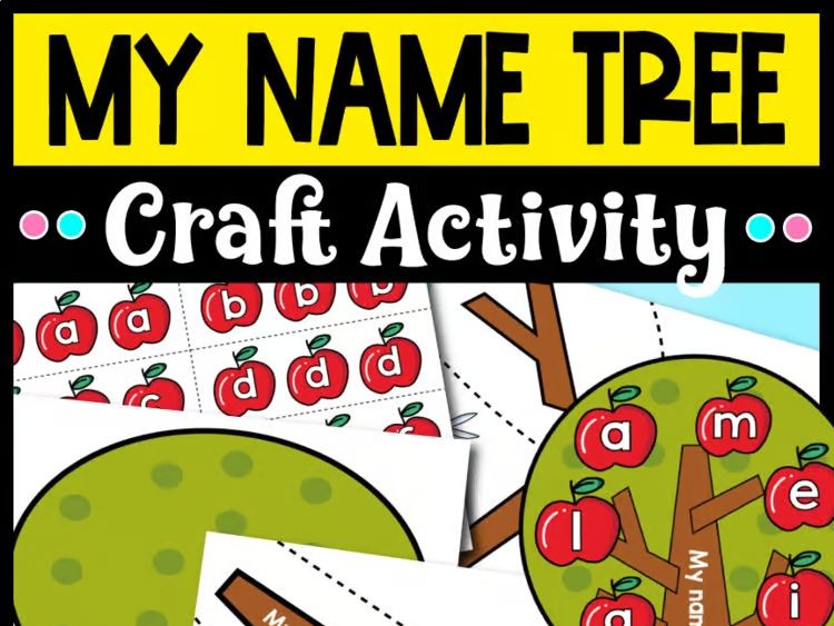 My Name Tree Craft -  Back to School Craft Activities - Name Recognition
