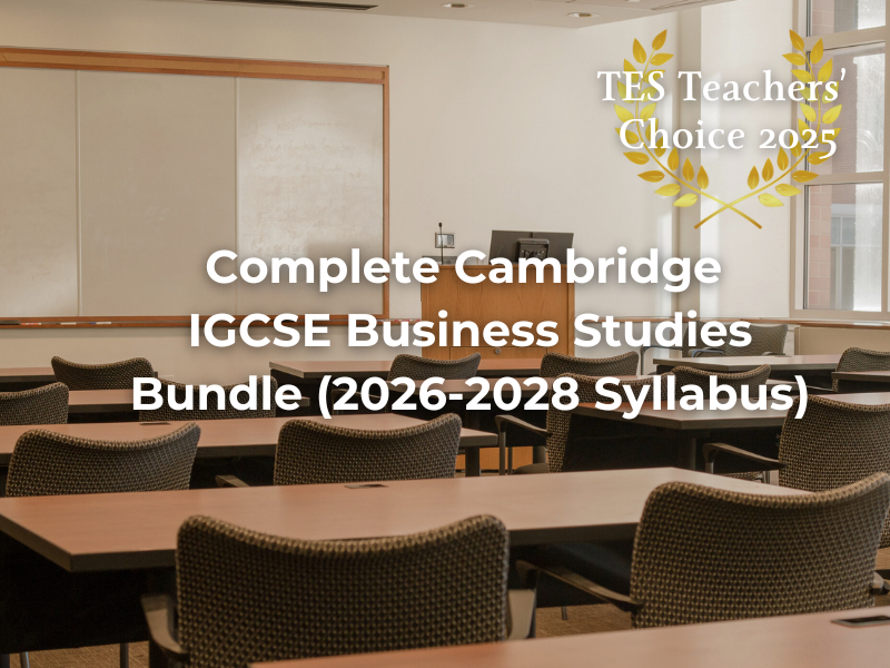 Cambridge IGCSE Business Studies (0450) Complete Teaching Bundle | 24 Editable Lessons + Case Studies | 2026 Exams