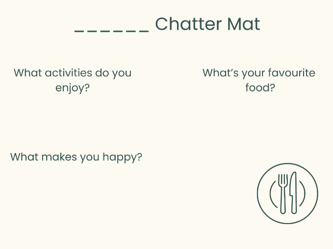 Chatter Mat
