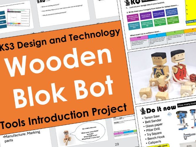 Design Technology | KS3 Blok Bot | Full Project (12 Weeks)