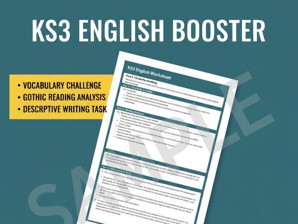 Gothic Setting Analysis & Descriptive Writing Worksheet (KS3)