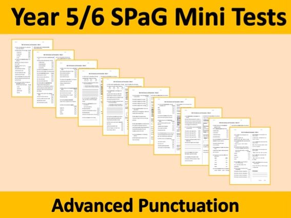 Year 5/6 SATs SPaG 10 Quick Punctuation Tests