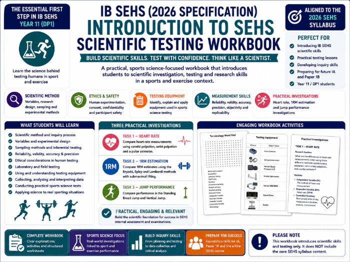IB SEHS (2026 Specification) – Introduction to SEHS (NOS) Workbook