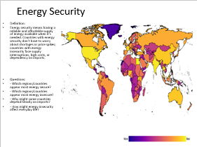 AQA GCSE Geography Energy Management Global energy supply and demand