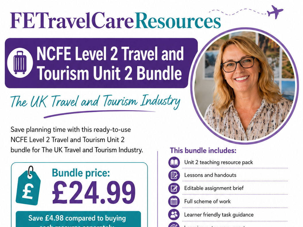 NCFE Travel and Tourism Unit 2 Bundle