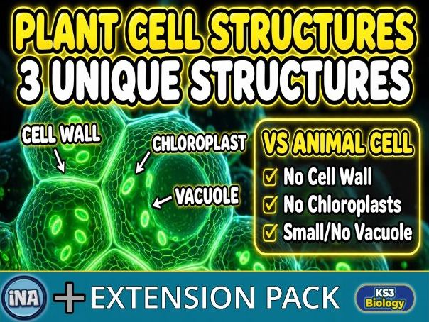 Plant Cell Structures and Their Functions - KS3 Biology Extension Pack