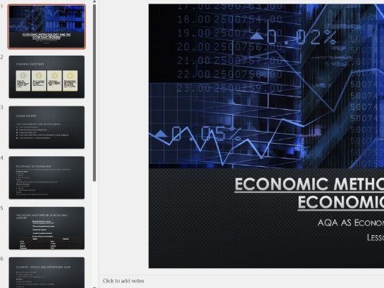 AQA Economics AS Intervention Lessons- 30 minutes