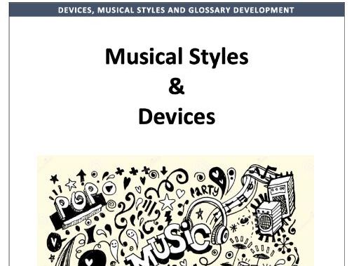 WJEC NEW GCSE Music - Devices, Styles and General Musicianship