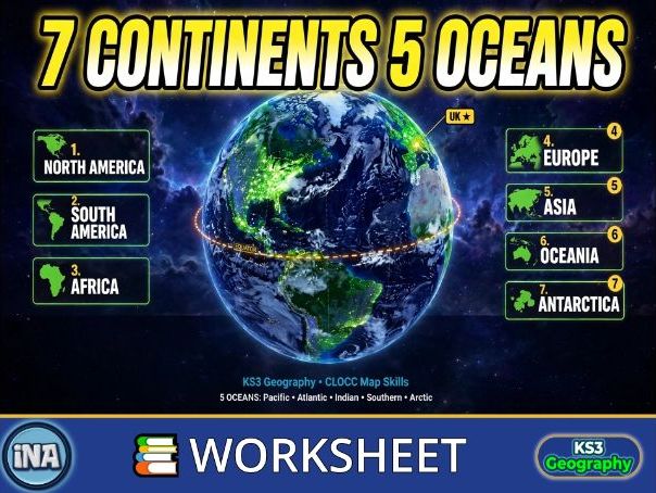 Locational Knowledge of the World - KS3 Geography Worksheet