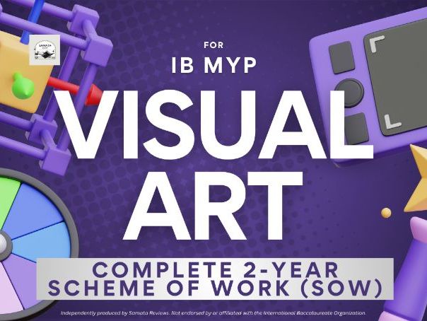 IB MYP Arts (Visual Art) - Complete Scheme of Work (SOW) with 2-Year Course Plan/Assessment Calendar
