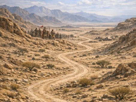0080 BIBLE VISUAL REGISTER    EXODUS 14     WHY DID GOD LEAD THROUGH THE DESERT???