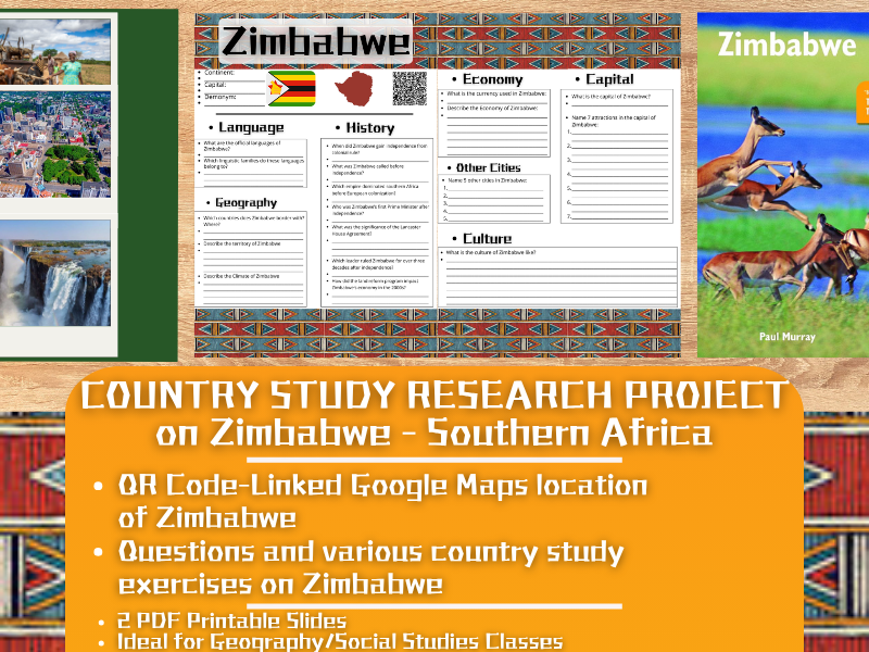 Country Study Research Project - Zimbabwe - Social Studies Report - Africa