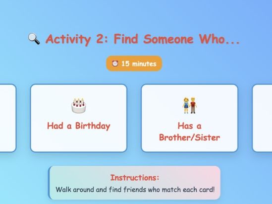 Welcome back lesson Grade 1 | Teaching Resources