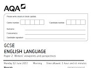 AQA - Language Paper 2 - Section A Reading