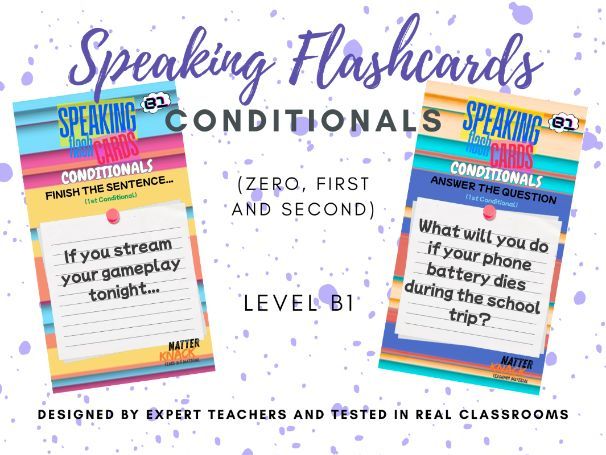 B1 English Speaking Flashcards: The Conditionals Master Pack (Zero, 1st & 2nd Conditional) | 2 Compl