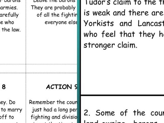 Henry VII: Dealing with Early Challenges - Decision-Making Activity