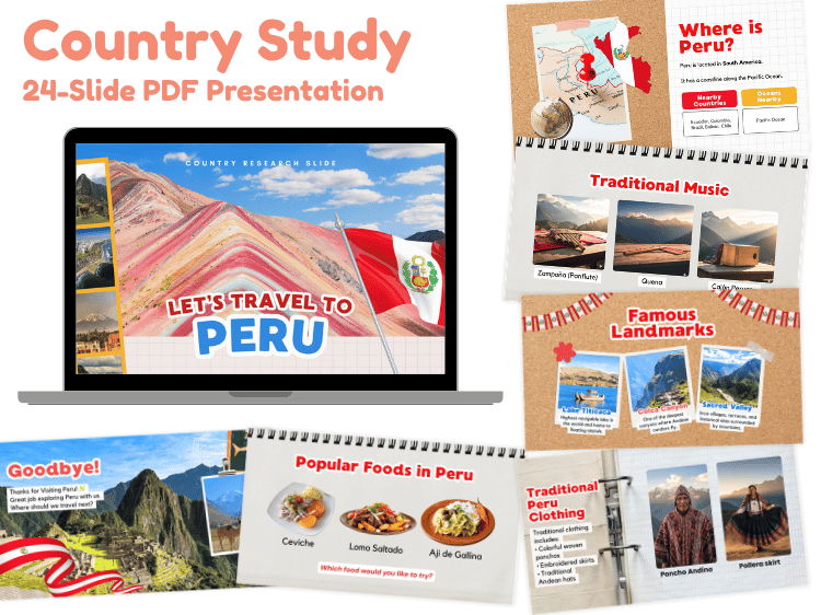 Peru Country Study | 24-Slide Geography & Culture Presentation