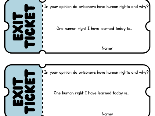 Exit Tickets