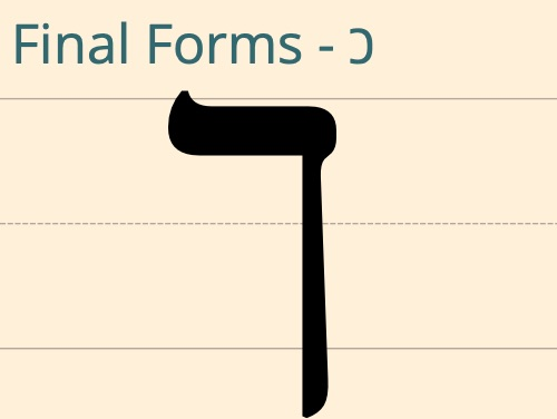 Biblical Hebrew - Letters