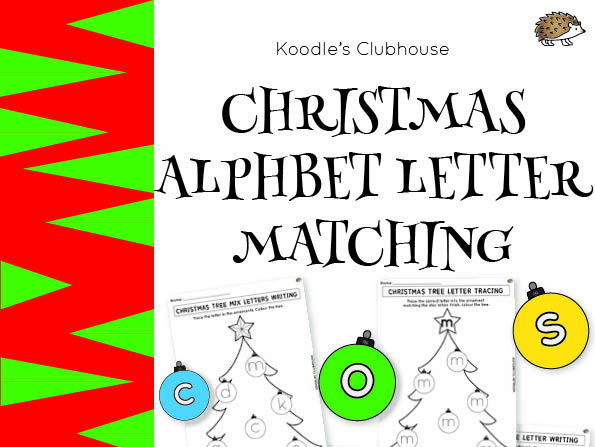 Christmas alphabet letter matching