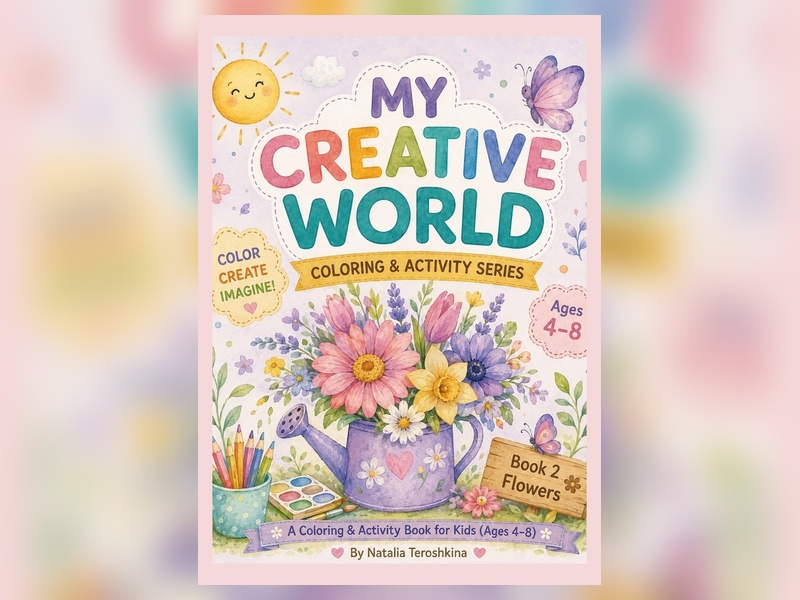 My Creative World: Flowers Activity Book