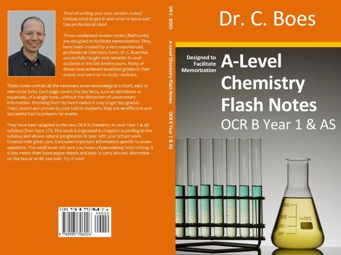 SAMPLE: OCR B A-Level Chemistry Condensed Revision Notes (Flashcards) Y1/AS