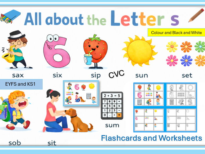 All about the Letter S - CVC Words