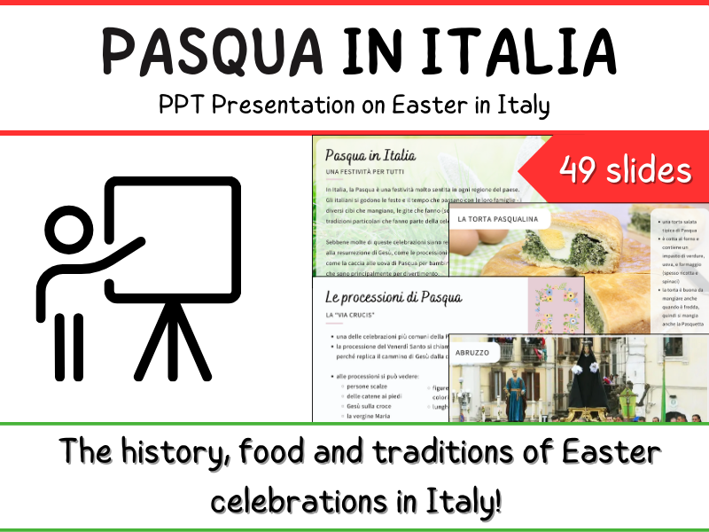 Pasqua in Italia - Easter in Italy - PPT Presentation - Food, Traditions, Quiz