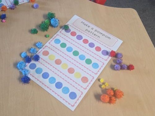Make a pompom pattern