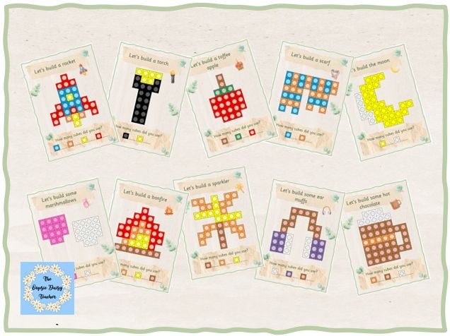 Multilink/Snap Cube Challenge - Bonfire Night/Fireworks (Natural Theme)