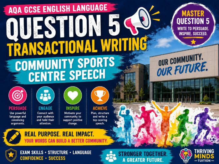 GCSE English Language Question 5 Transactional Writing - Community Sports Centre Speech