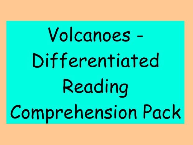 Volcanoes – Differentiated Reading Comprehension Pack (LKS2)