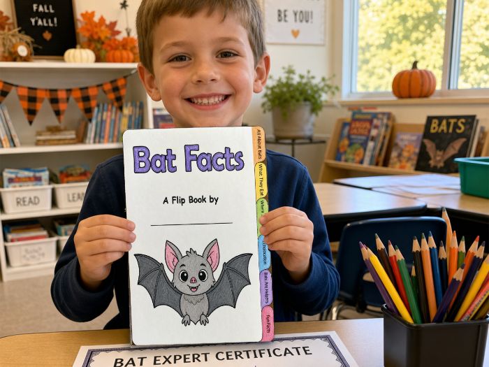 All About Bats Flip Book & Quiz