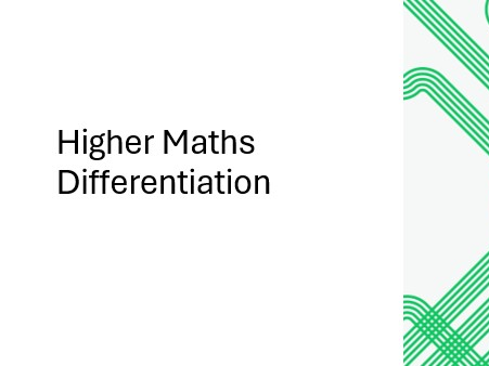 150 slide PowerPoint Higher Maths Differentiation