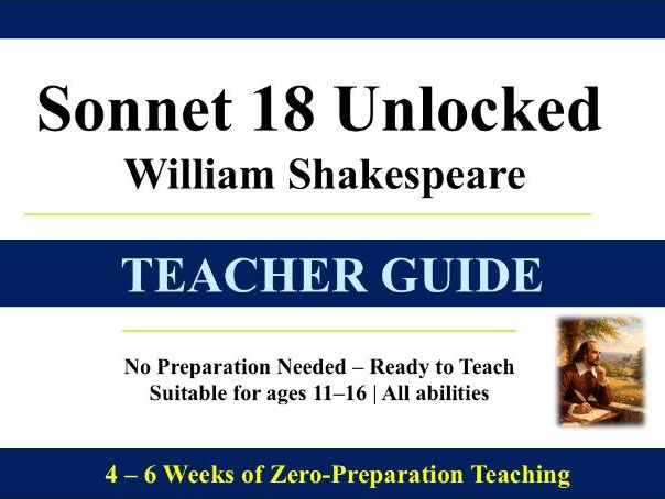Shakespeare’s Sonnet 18 Unlocked – Teacher Guide