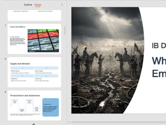 IB DP History Paper 2: Conflict - Why Did Conflict Emerge? Complete Causes PPT