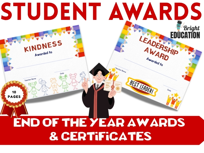 Student Awards Templates – End of the Year Awards & Certificates